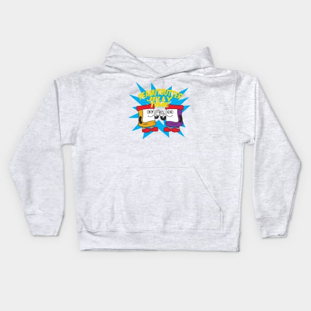 PB JELLYTIME Kids Hoodie by toddgoldmanart